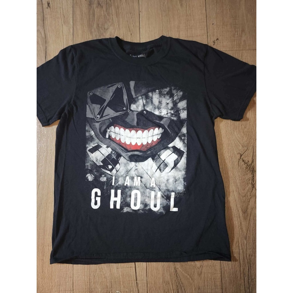 Tokyo Ghoul Ken Kaneki I Am A Ghoul Graphic T-Shirt Mens Medium Black Funimation